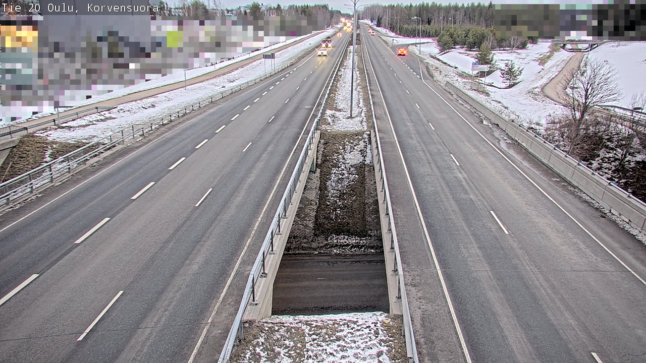 Kelikamerat Kuva Tie 20 Oulu Korvensuora, Oulu, Pohjois-Pohjanmaa