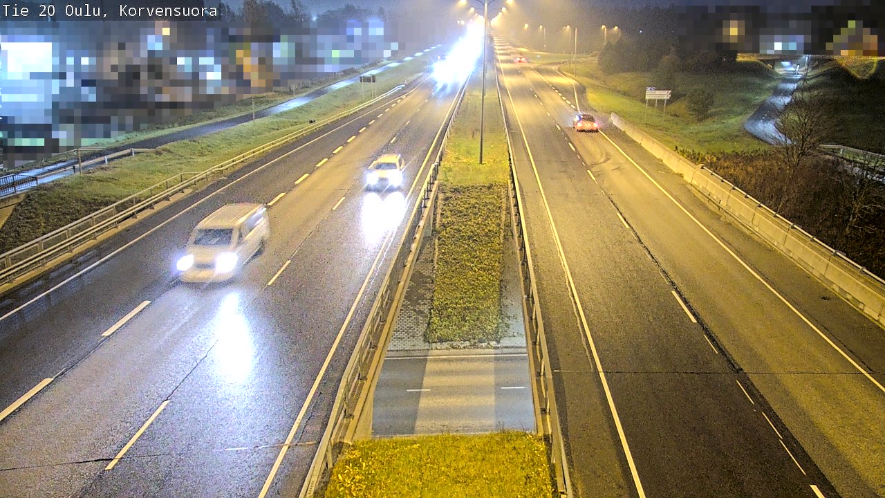 Kelikamerat Kuva Tie 20 Oulu Korvensuora, Oulu, Pohjois-Pohjanmaa