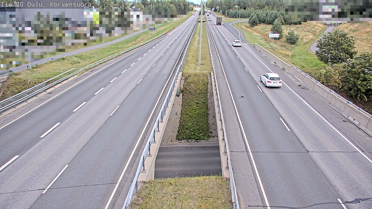 Kelikamerat Kuva Tie 20 Oulu Korvensuora, Oulu, Pohjois-Pohjanmaa
