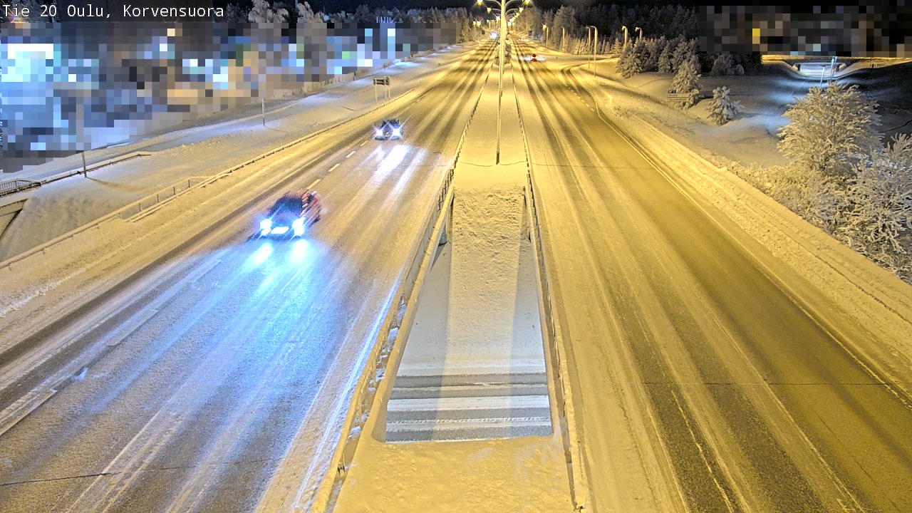 Kelikamerat Kuva Tie 20 Oulu Korvensuora, Oulu, Pohjois-Pohjanmaa