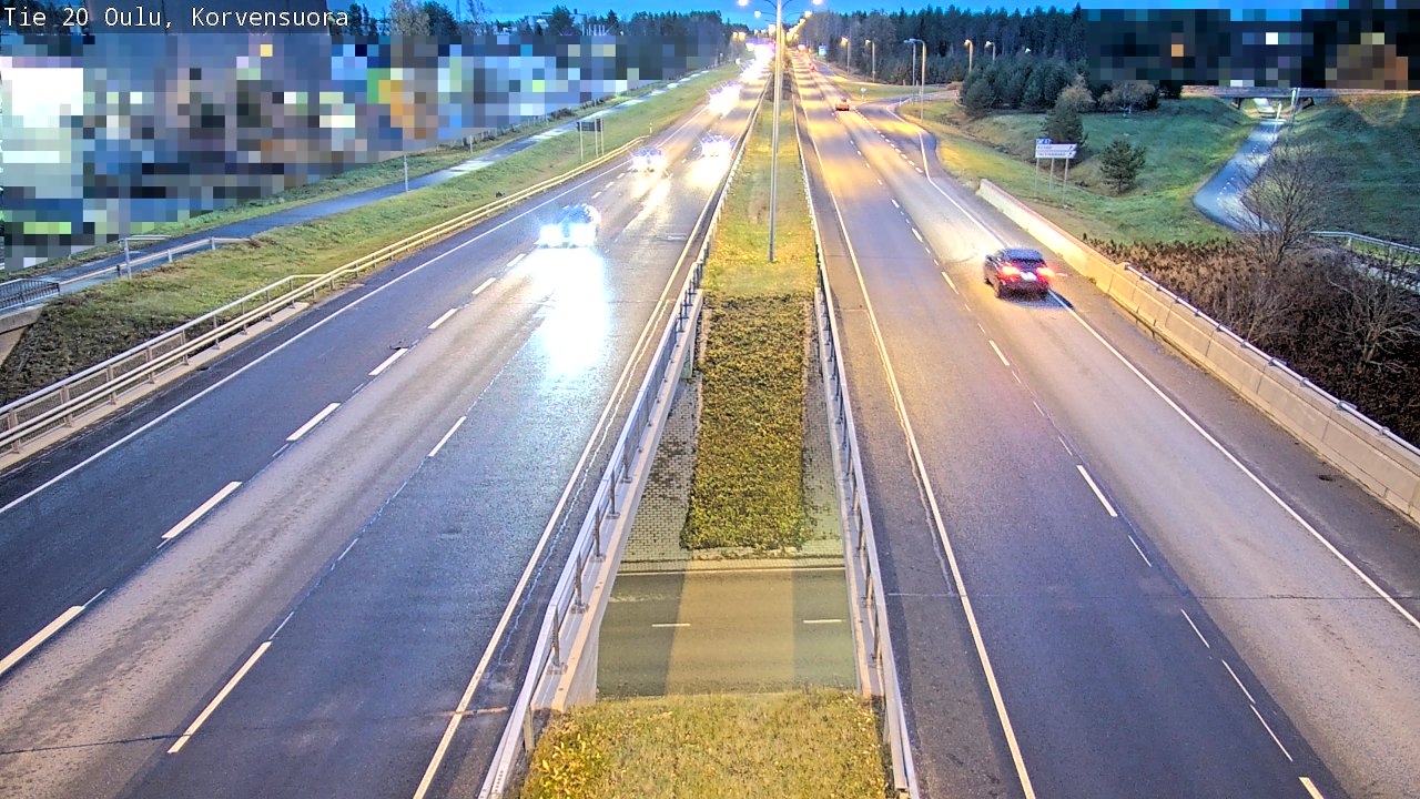 Kelikamerat Kuva Tie 20 Oulu Korvensuora, Oulu, Pohjois-Pohjanmaa