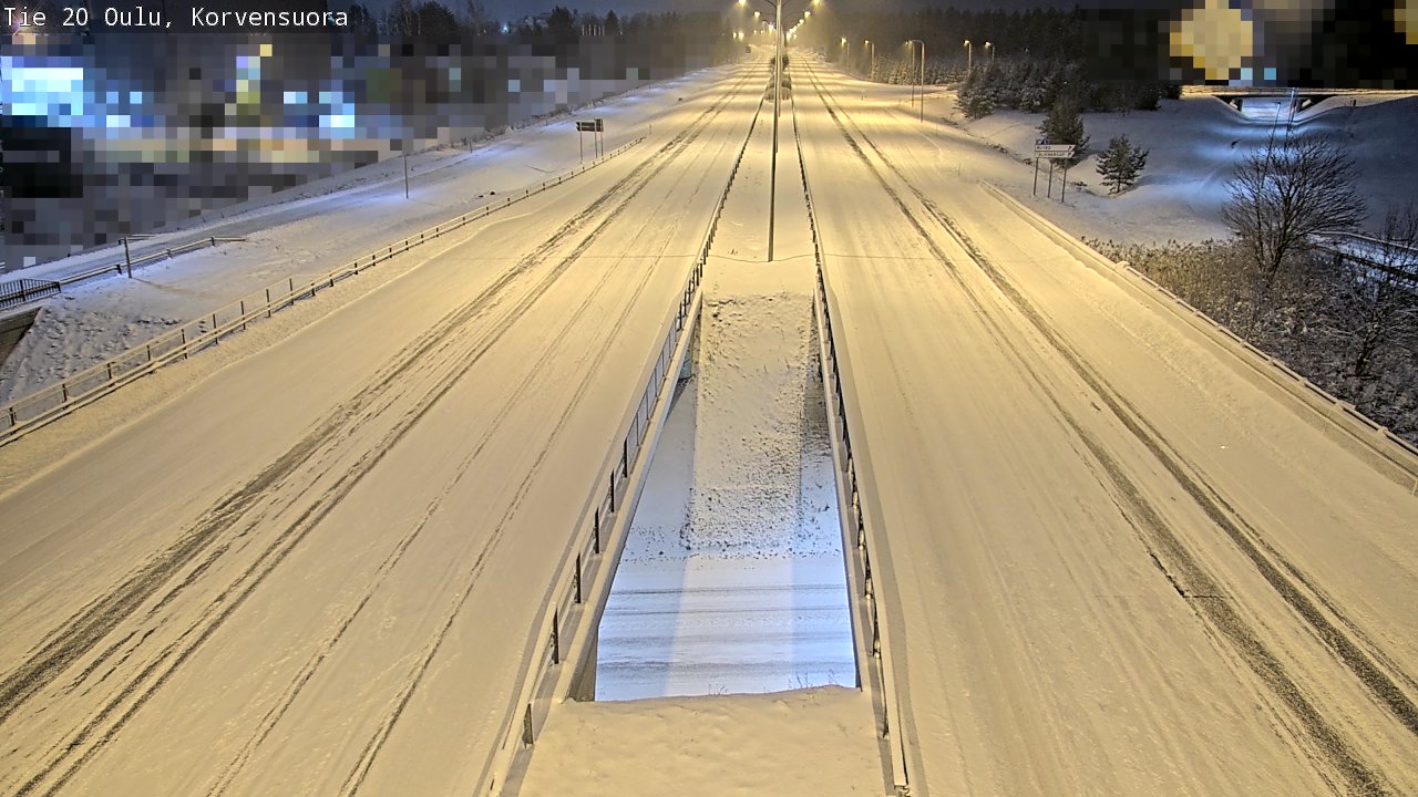 Kelikamerat Kuva Tie 20 Oulu Korvensuora, Oulu, Pohjois-Pohjanmaa