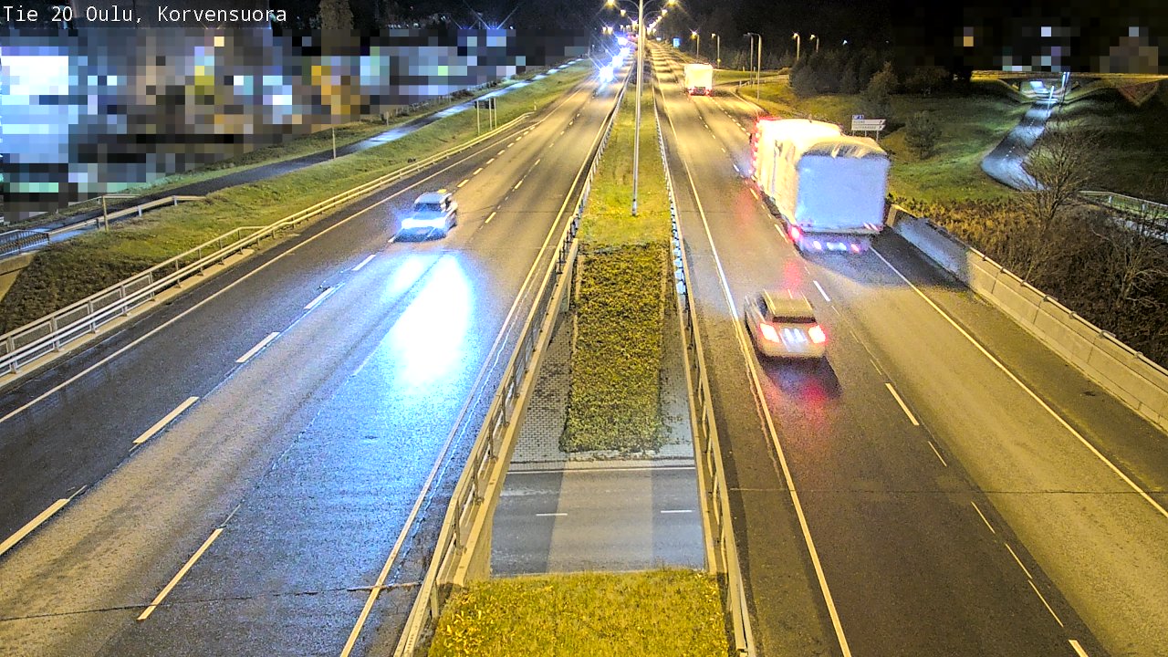 Kelikamerat Kuva Tie 20 Oulu Korvensuora, Oulu, Pohjois-Pohjanmaa