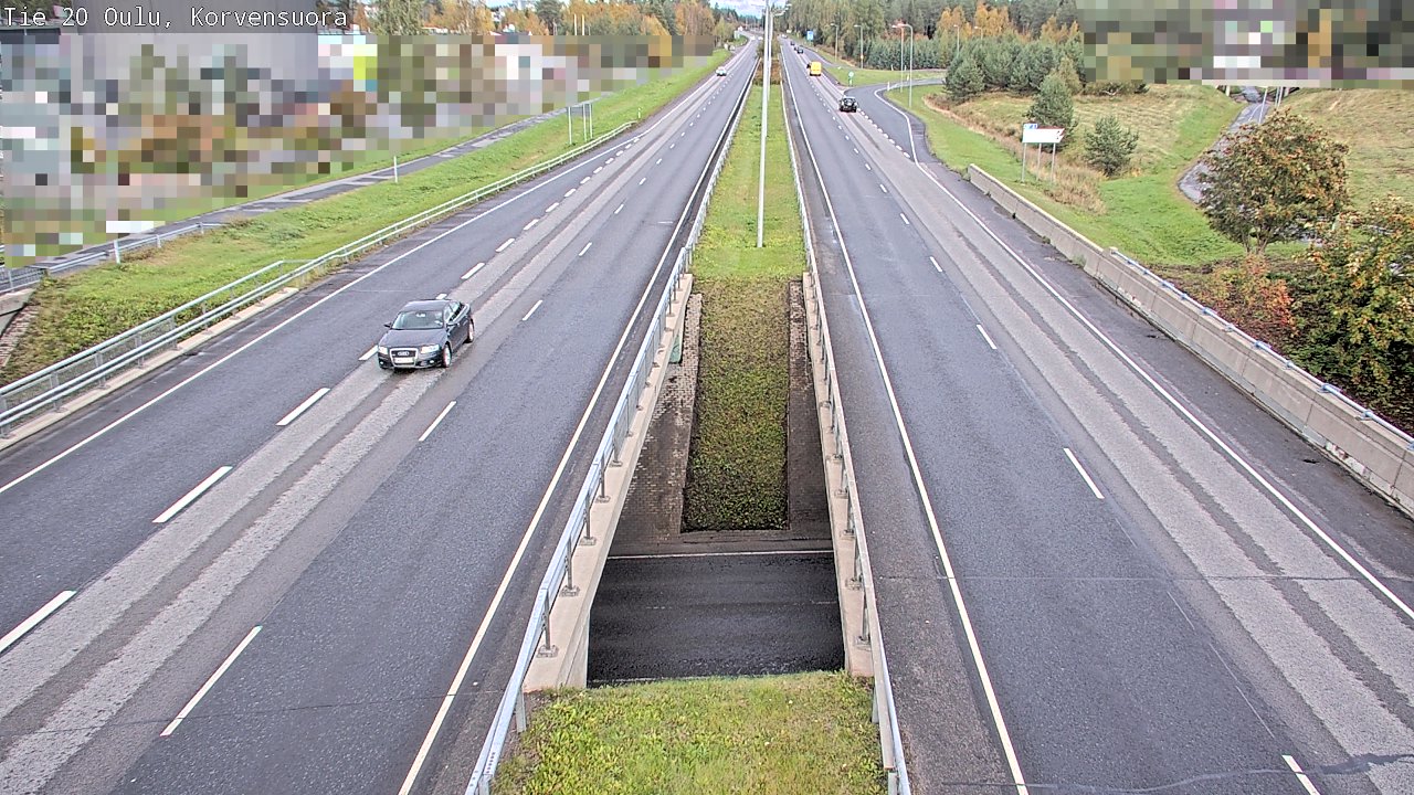 Kelikamerat Kuva Tie 20 Oulu Korvensuora, Oulu, Pohjois-Pohjanmaa