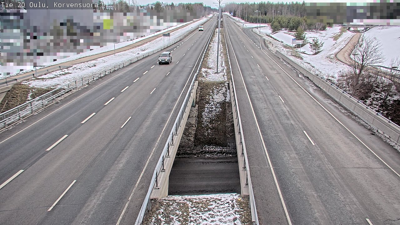 Kelikamerat Kuva Tie 20 Oulu Korvensuora, Oulu, Pohjois-Pohjanmaa