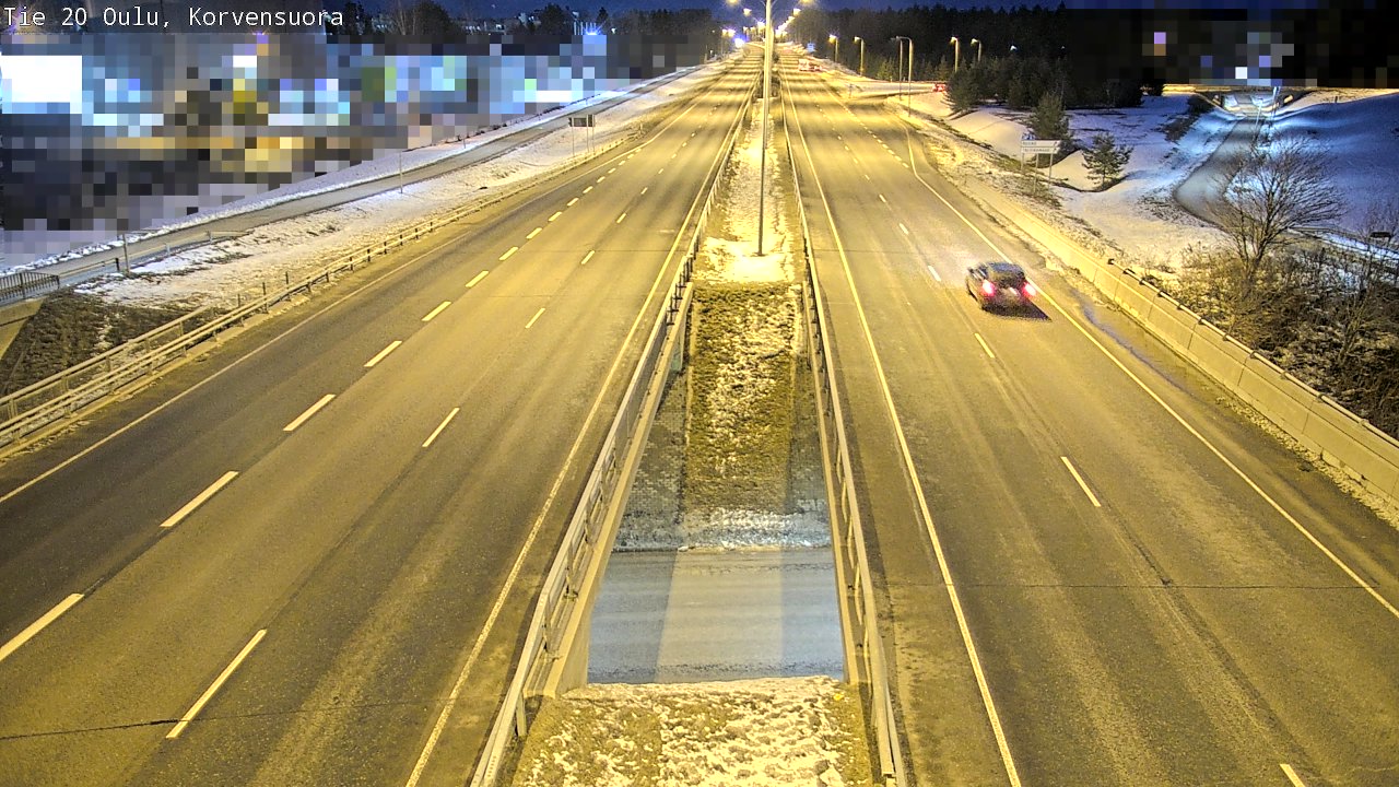 Kelikamerat Kuva Tie 20 Oulu Korvensuora, Oulu, Pohjois-Pohjanmaa