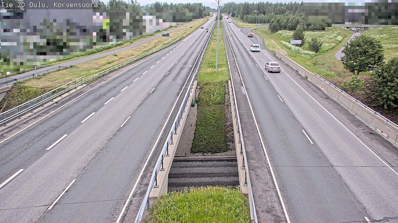 Kelikamerat Kuva Tie 20 Oulu Korvensuora, Oulu, Pohjois-Pohjanmaa