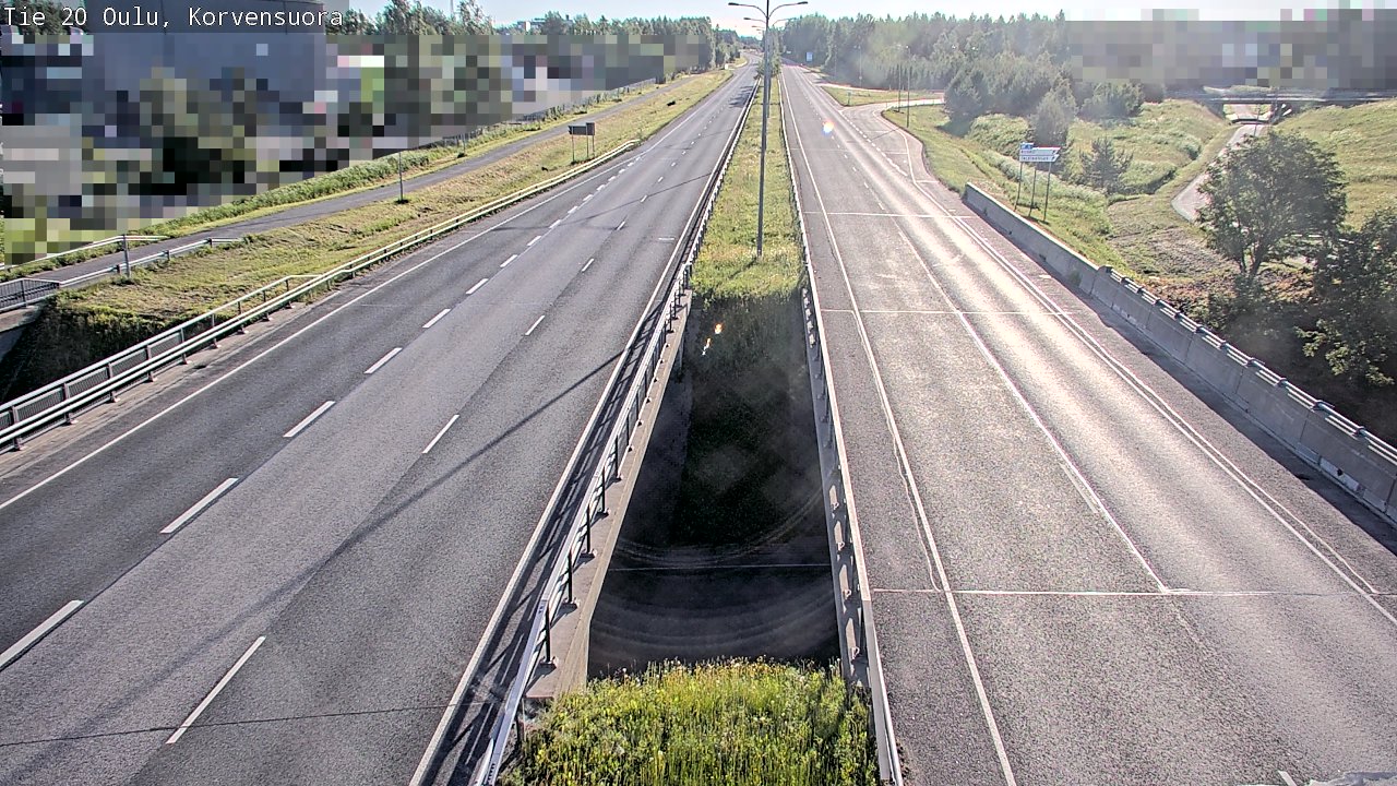 Weather Camera Image Road 20 Oulu Korvensuora, Oulu, Pohjois-Pohjanmaa