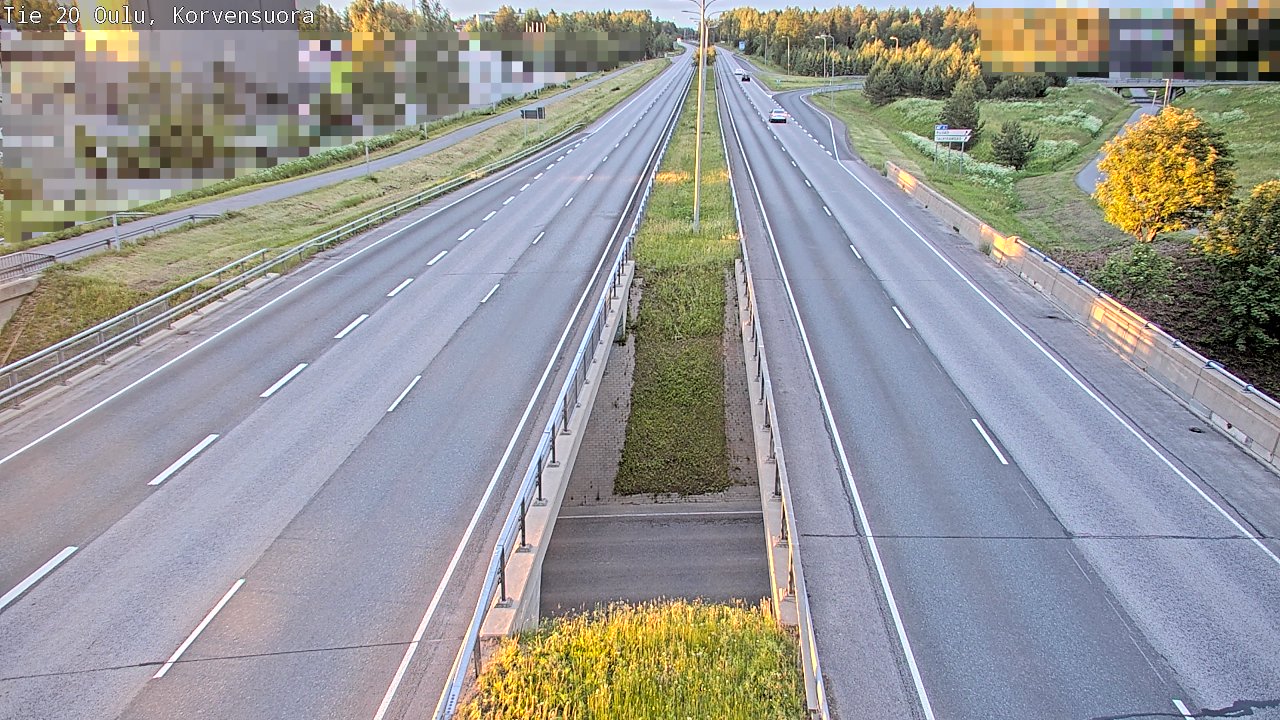 Weather Camera Image Road 20 Oulu Korvensuora, Oulu, Pohjois-Pohjanmaa