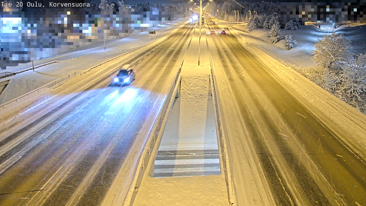 Kelikamerat Kuva Tie 20 Oulu Korvensuora, Oulu, Pohjois-Pohjanmaa