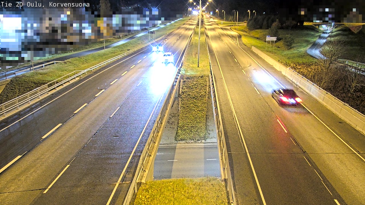 Kelikamerat Kuva Tie 20 Oulu Korvensuora, Oulu, Pohjois-Pohjanmaa