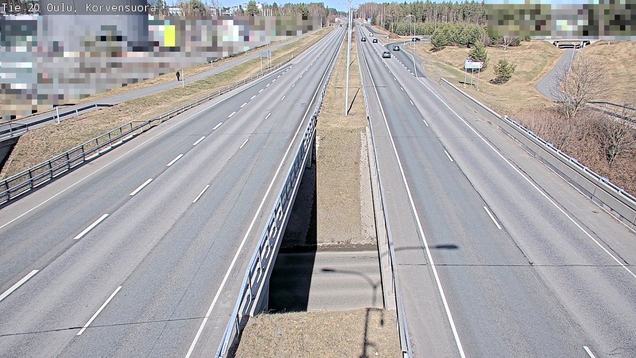 Weather Camera Image Road 20 Oulu Korvensuora, Oulu, Pohjois-Pohjanmaa
