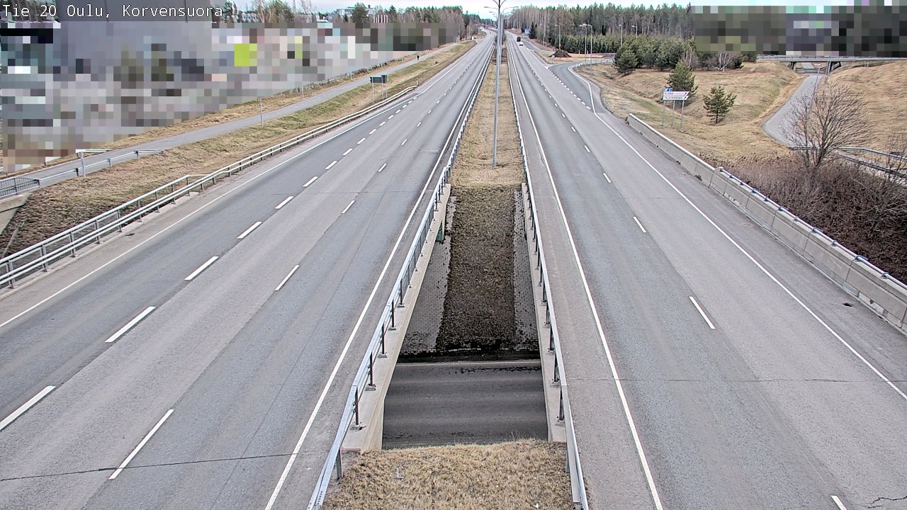 Kelikamerat Kuva Tie 20 Oulu Korvensuora, Oulu, Pohjois-Pohjanmaa