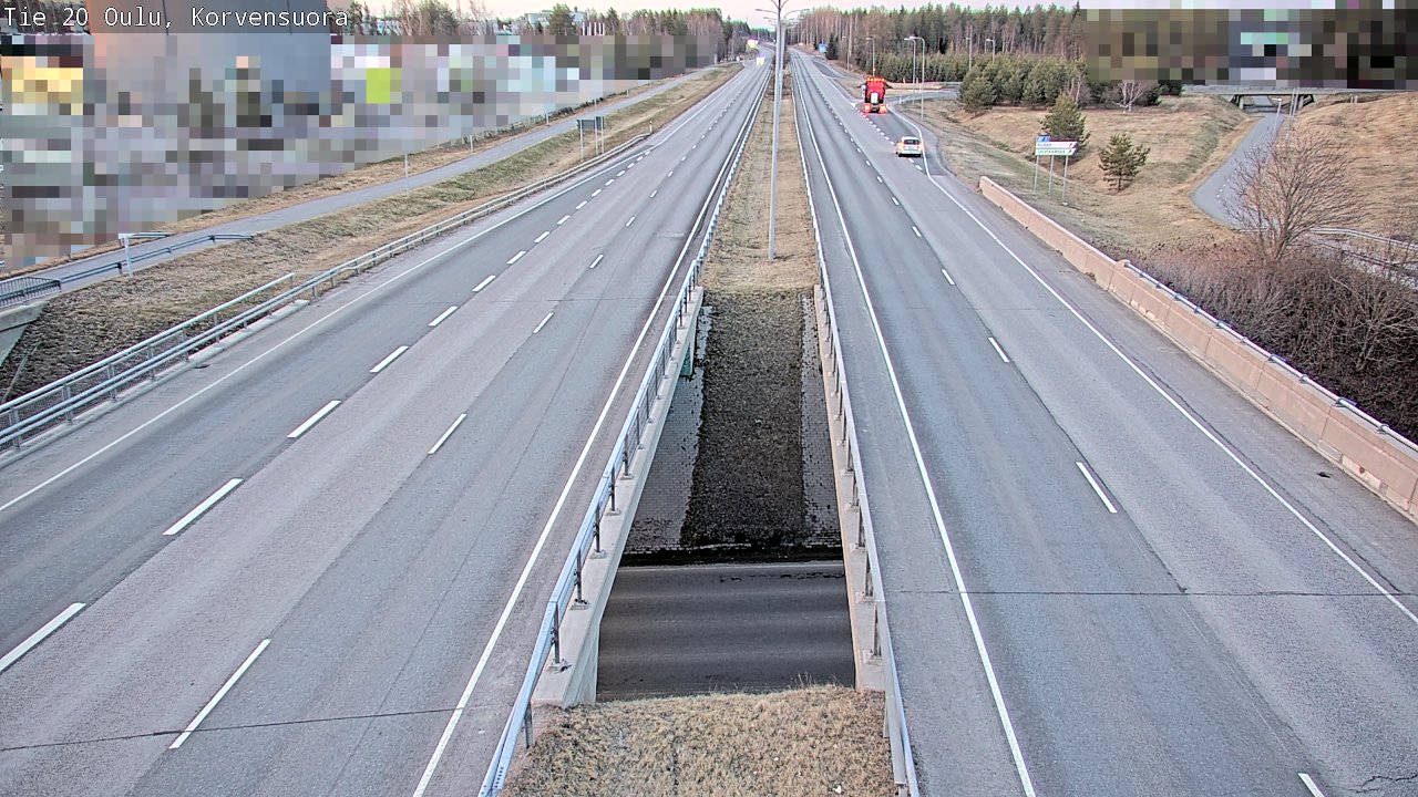 Weather Camera Image Road 20 Oulu Korvensuora, Oulu, Pohjois-Pohjanmaa