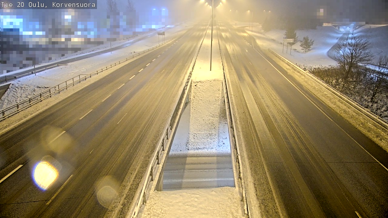 Weather Camera Image Väg 20 Uleåborg Korvensuora, Oulu, Pohjois-Pohjanmaa
