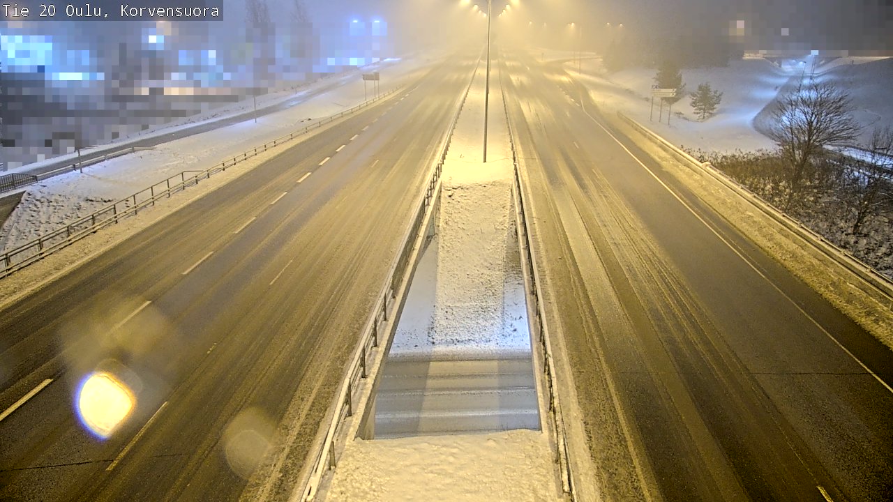 Weather Camera Image Väg 20 Uleåborg Korvensuora, Oulu, Pohjois-Pohjanmaa