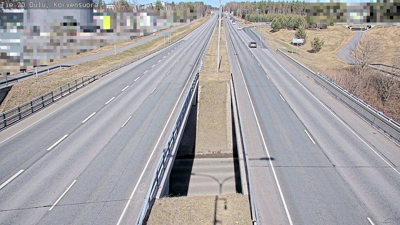 Weather Camera Image Road 20 Oulu Korvensuora, Oulu, Pohjois-Pohjanmaa
