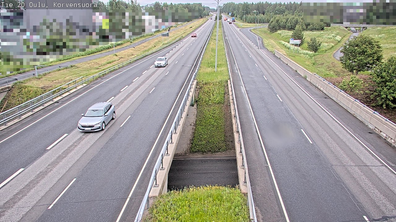 Kelikamerat Kuva Tie 20 Oulu Korvensuora, Oulu, Pohjois-Pohjanmaa