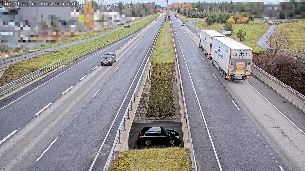Kelikamerat Kuva Tie 20 Oulu Korvensuora, Oulu, Pohjois-Pohjanmaa
