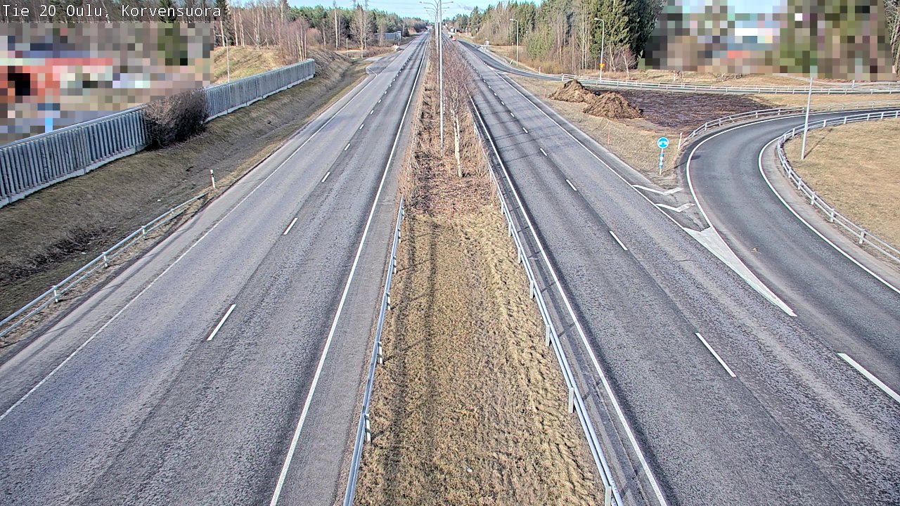 Kelikamerat Kuva Tie 20 Oulu Korvensuora, Oulu, Pohjois-Pohjanmaa