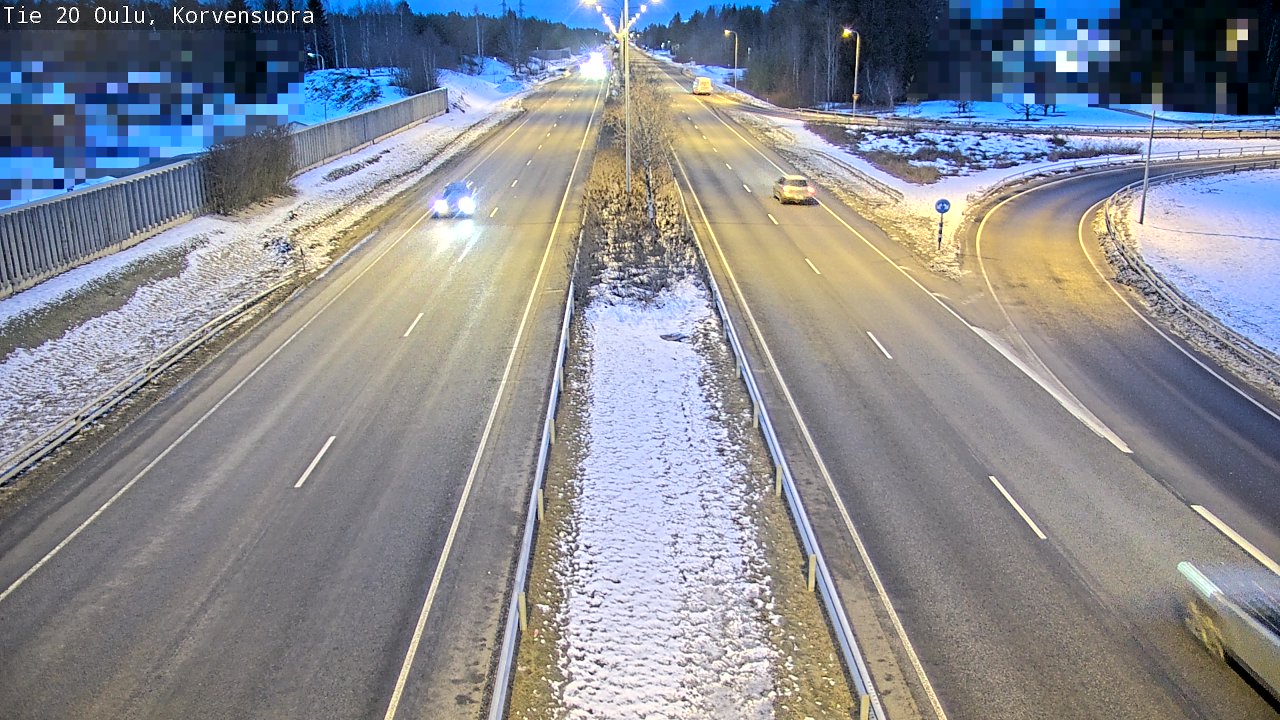 Kelikamerat Kuva Tie 20 Oulu Korvensuora, Oulu, Pohjois-Pohjanmaa