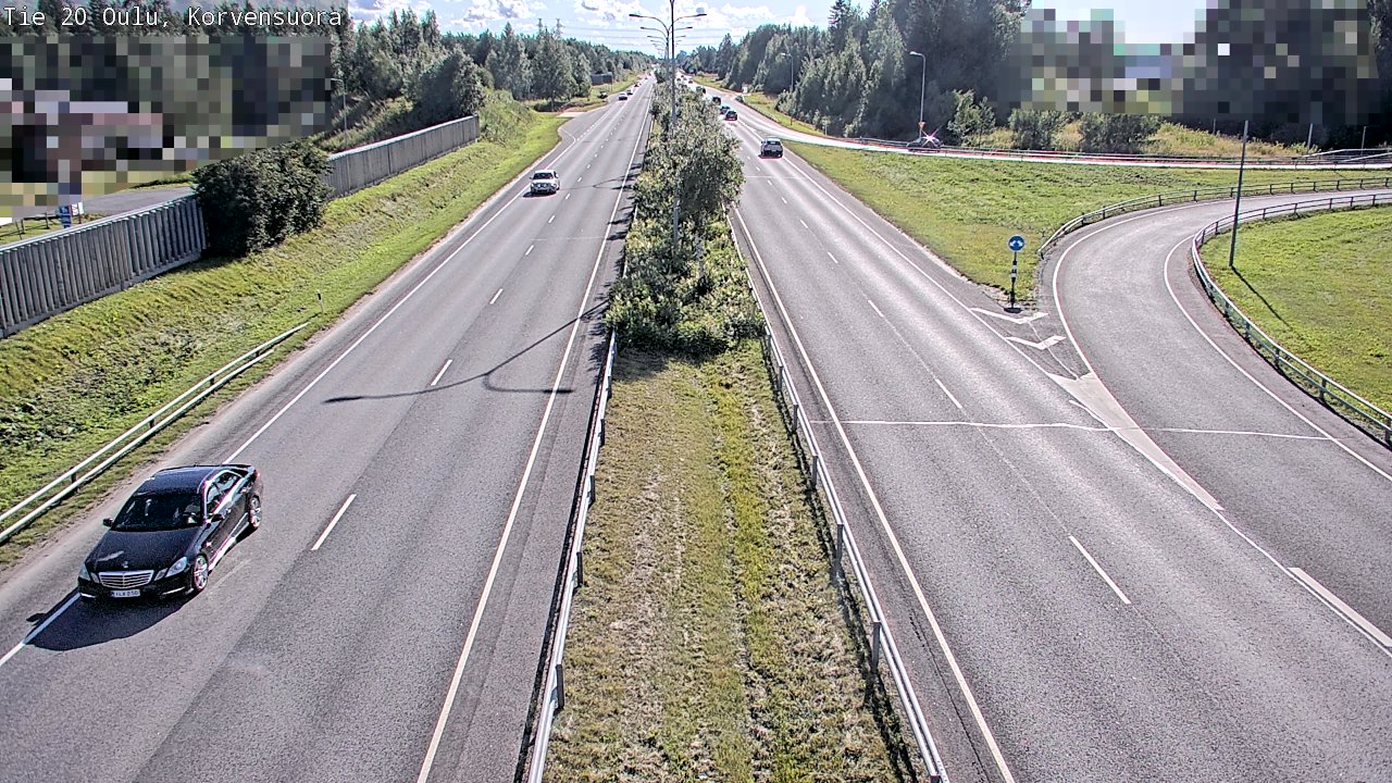 Kelikamerat Kuva Tie 20 Oulu Korvensuora, Oulu, Pohjois-Pohjanmaa