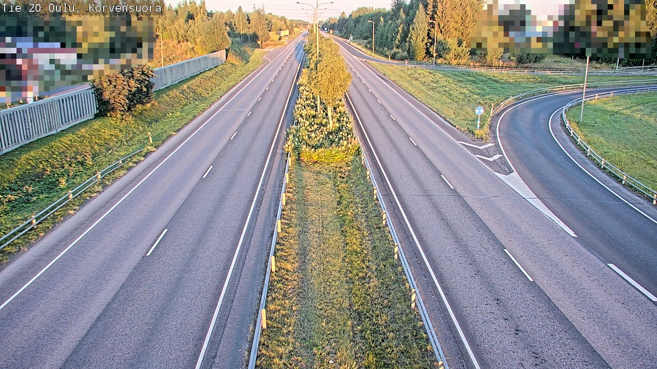 Kelikamerat Kuva Tie 20 Oulu Korvensuora, Oulu, Pohjois-Pohjanmaa