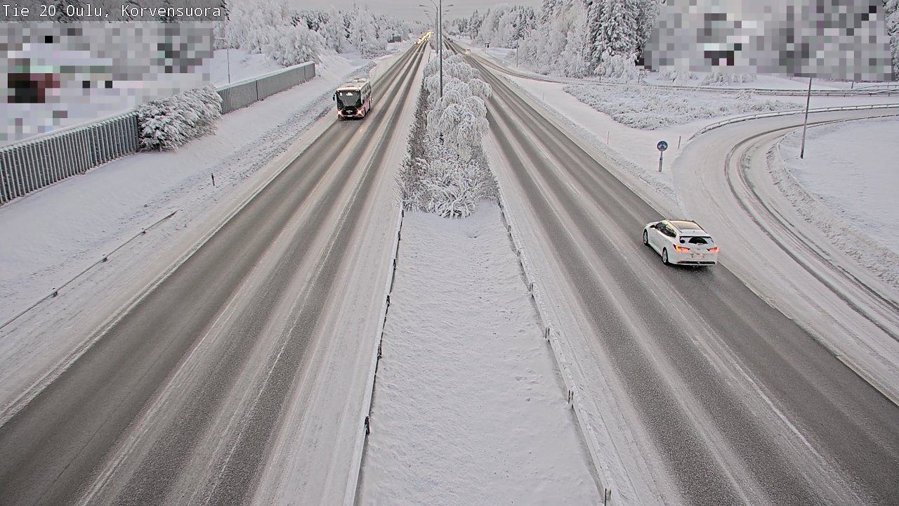 Weather Camera Image Väg 20 Uleåborg Korvensuora, Oulu, Pohjois-Pohjanmaa