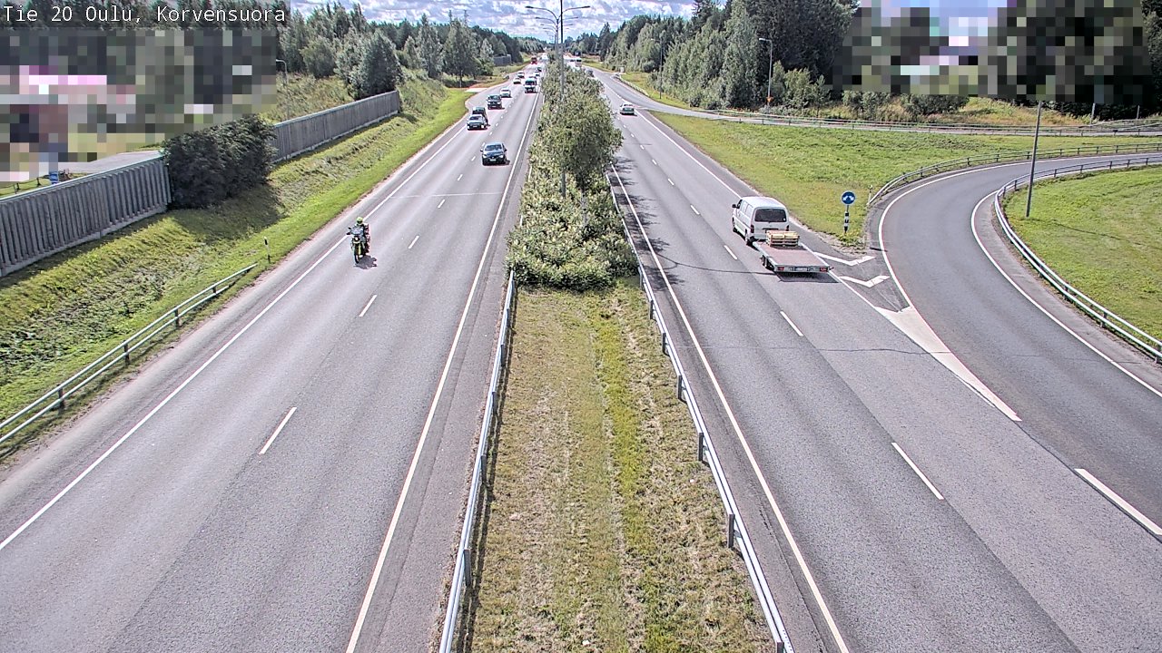 Kelikamerat Kuva Tie 20 Oulu Korvensuora, Oulu, Pohjois-Pohjanmaa