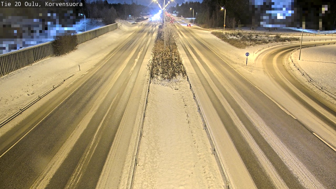 Weather Camera Image Road 20 Oulu Korvensuora, Oulu, Pohjois-Pohjanmaa