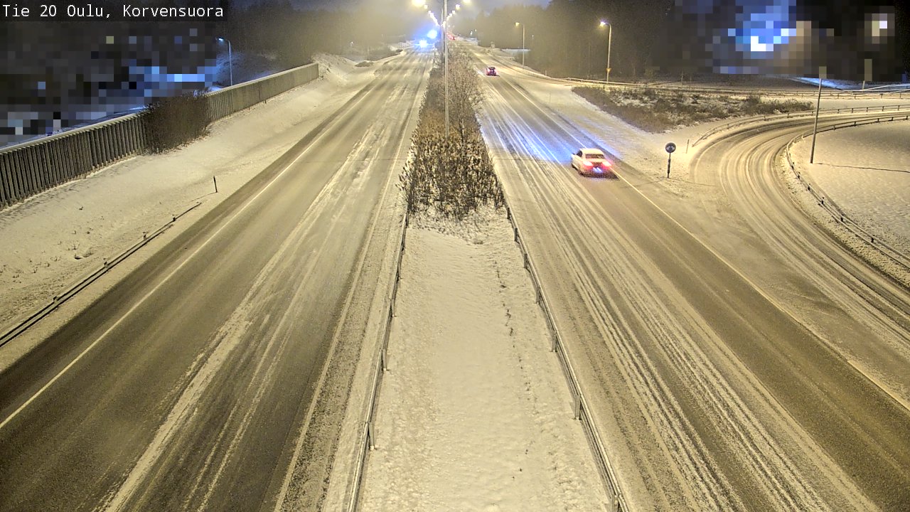 Weather Camera Image Väg 20 Uleåborg Korvensuora, Oulu, Pohjois-Pohjanmaa