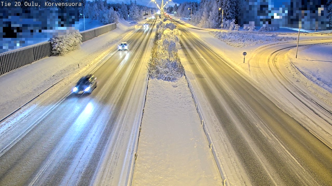 Kelikamerat Kuva Tie 20 Oulu Korvensuora, Oulu, Pohjois-Pohjanmaa