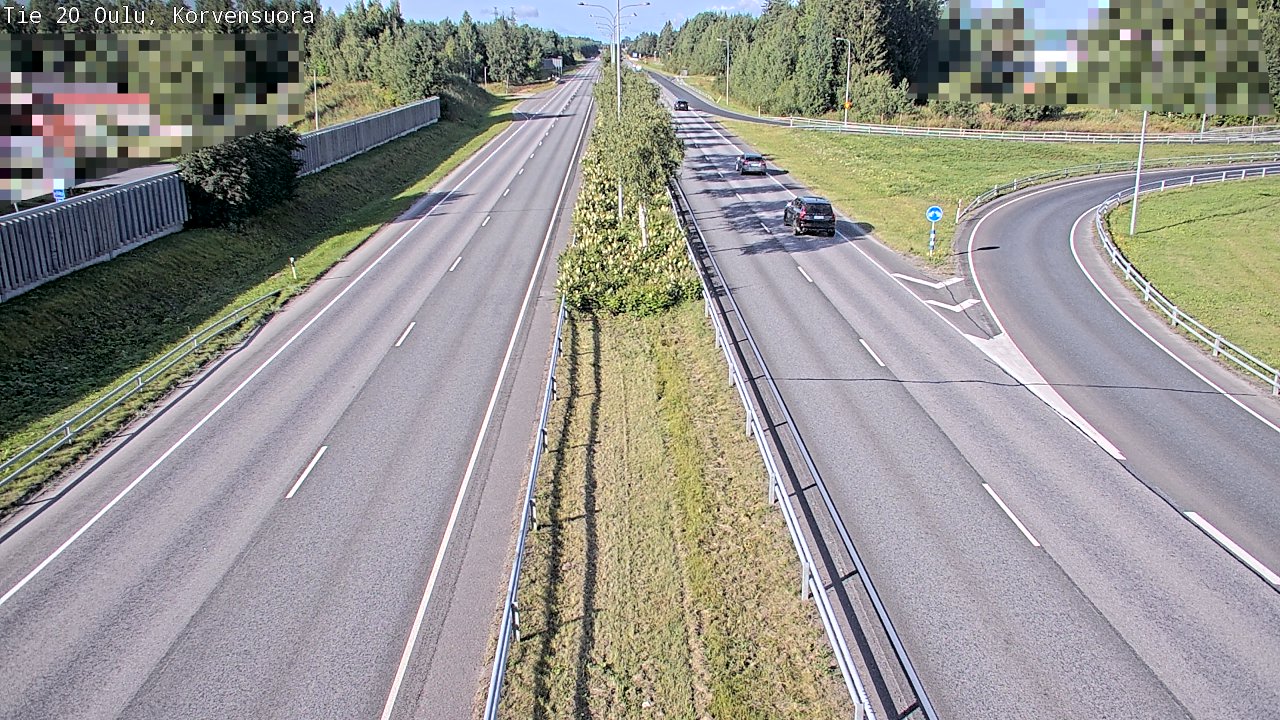 Weather Camera Image Väg 20 Uleåborg Korvensuora, Oulu, Pohjois-Pohjanmaa