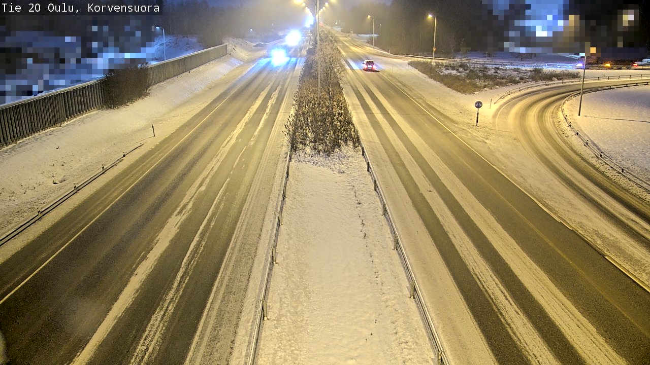 Weather Camera Image Väg 20 Uleåborg Korvensuora, Oulu, Pohjois-Pohjanmaa