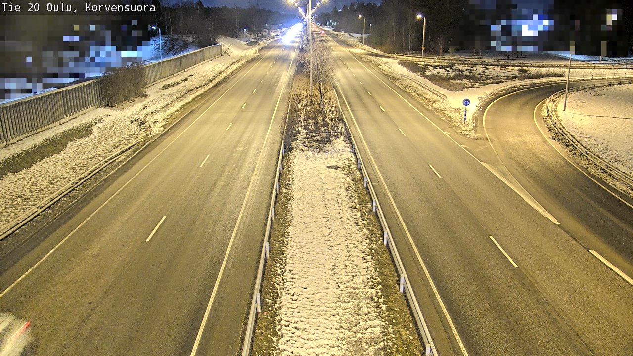 Kelikamerat Kuva Tie 20 Oulu Korvensuora, Oulu, Pohjois-Pohjanmaa