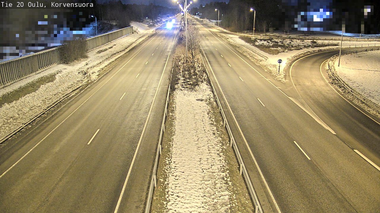 Kelikamerat Kuva Tie 20 Oulu Korvensuora, Oulu, Pohjois-Pohjanmaa