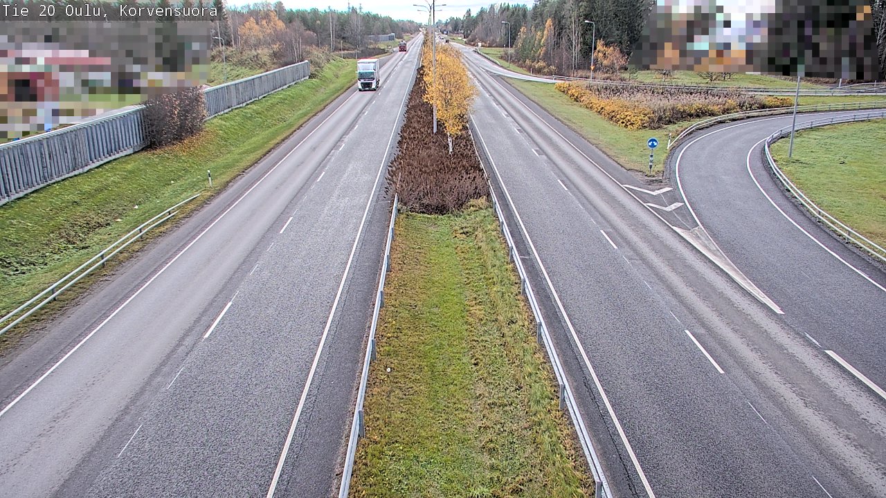 Kelikamerat Kuva Tie 20 Oulu Korvensuora, Oulu, Pohjois-Pohjanmaa
