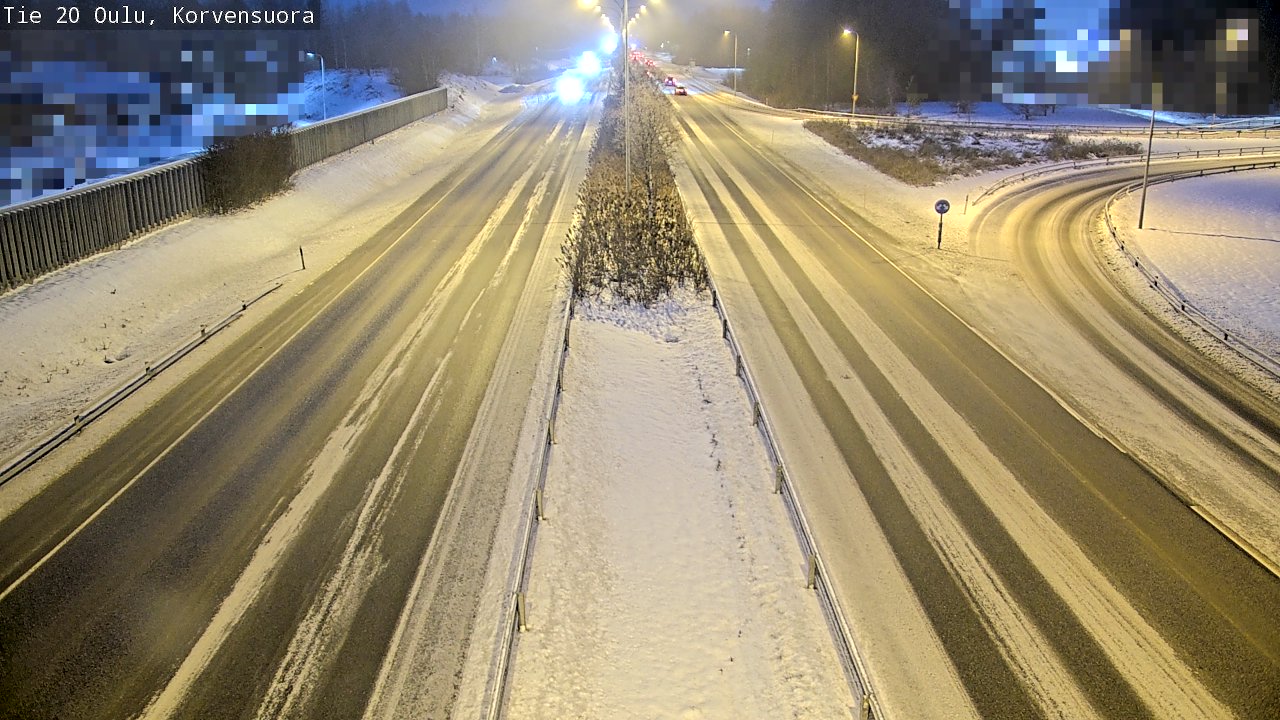 Weather Camera Image Väg 20 Uleåborg Korvensuora, Oulu, Pohjois-Pohjanmaa