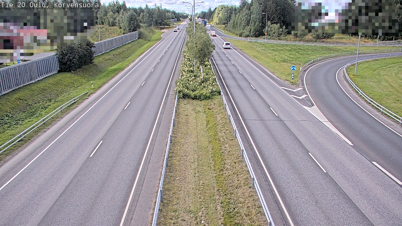 Kelikamerat Kuva Tie 20 Oulu Korvensuora, Oulu, Pohjois-Pohjanmaa