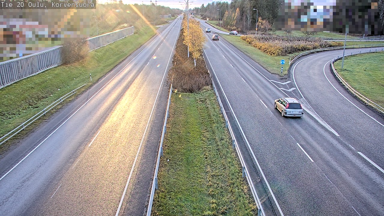 Kelikamerat Kuva Tie 20 Oulu Korvensuora, Oulu, Pohjois-Pohjanmaa