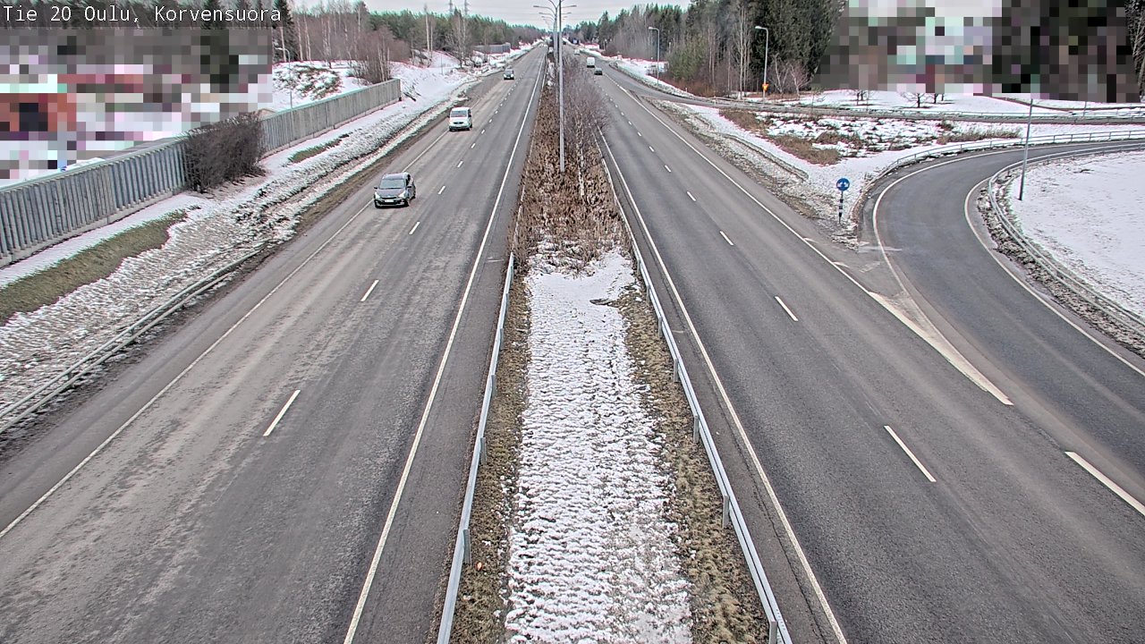 Weather Camera Image Road 20 Oulu Korvensuora, Oulu, Pohjois-Pohjanmaa