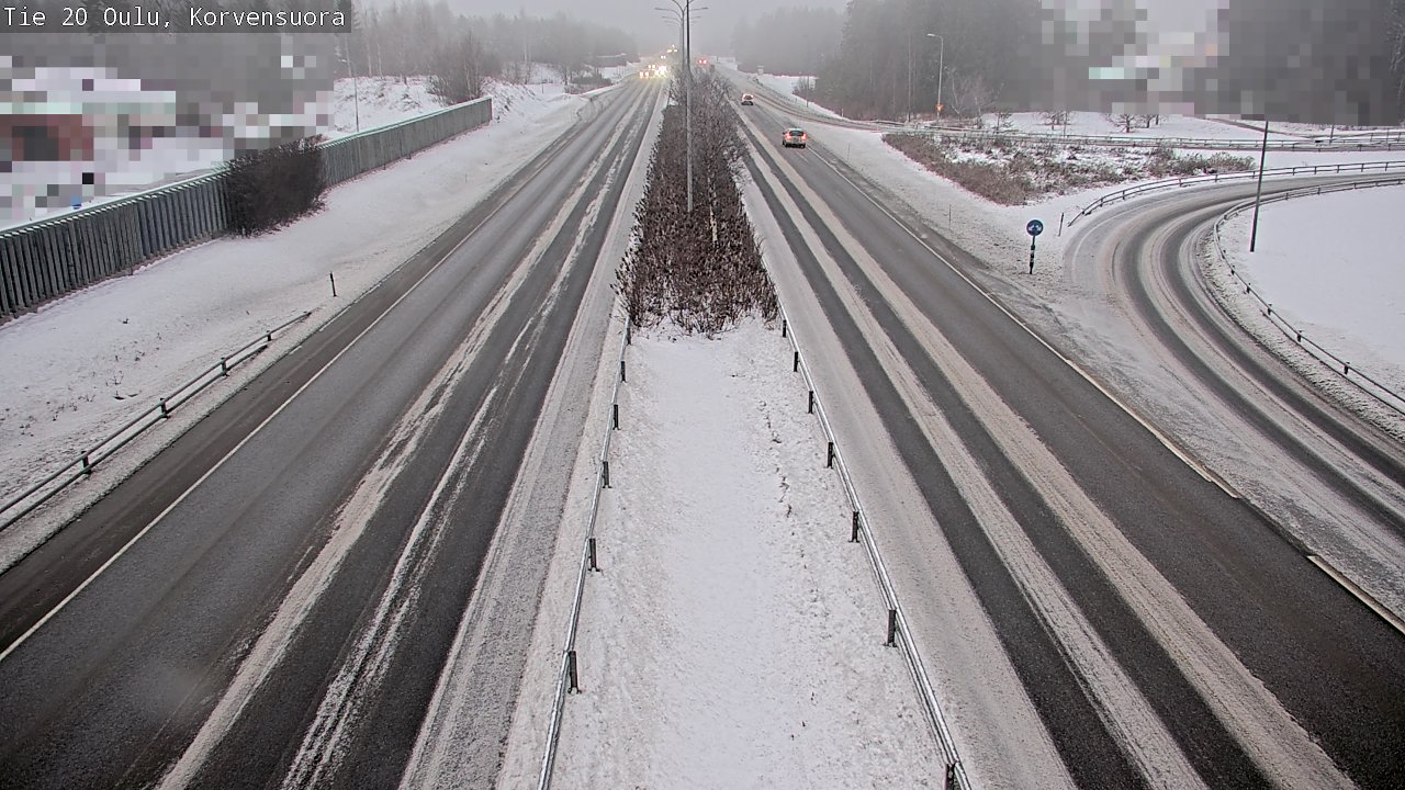 Weather Camera Image Väg 20 Uleåborg Korvensuora, Oulu, Pohjois-Pohjanmaa