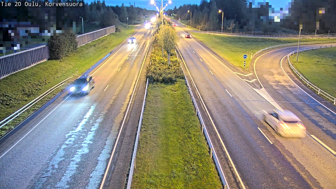 Kelikamerat Kuva Tie 20 Oulu Korvensuora, Oulu, Pohjois-Pohjanmaa