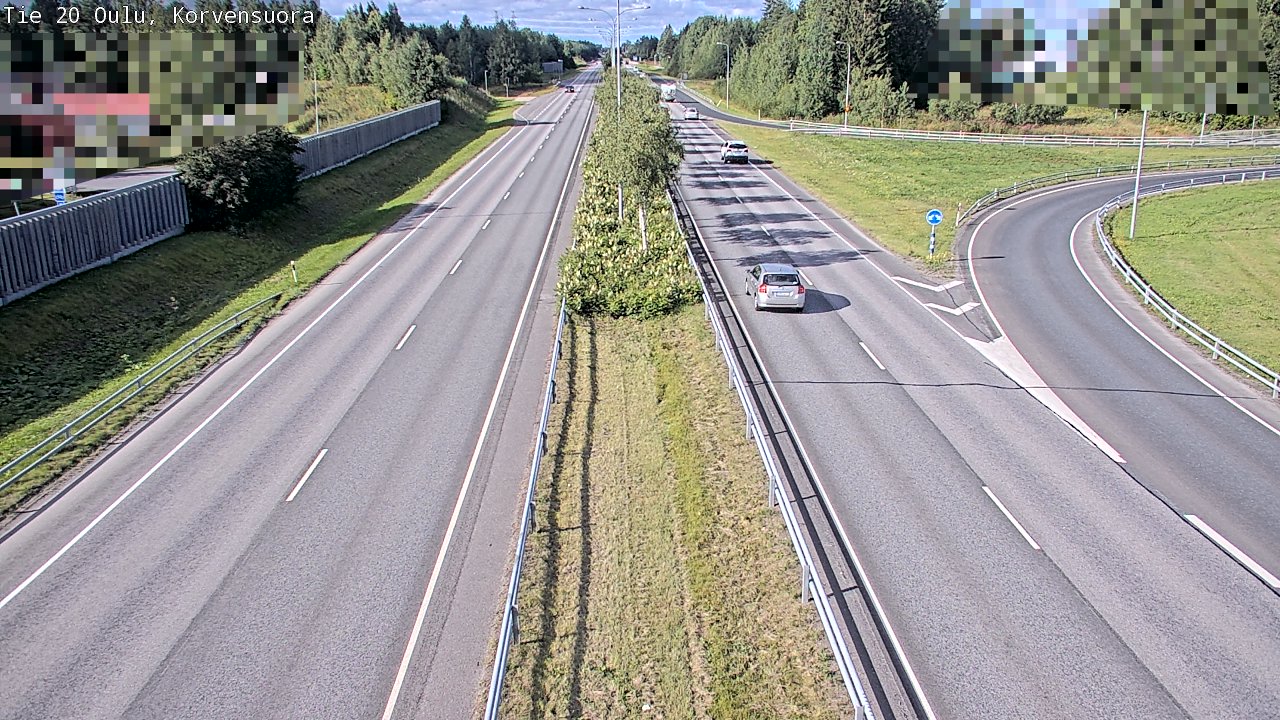 Kelikamerat Kuva Tie 20 Oulu Korvensuora, Oulu, Pohjois-Pohjanmaa