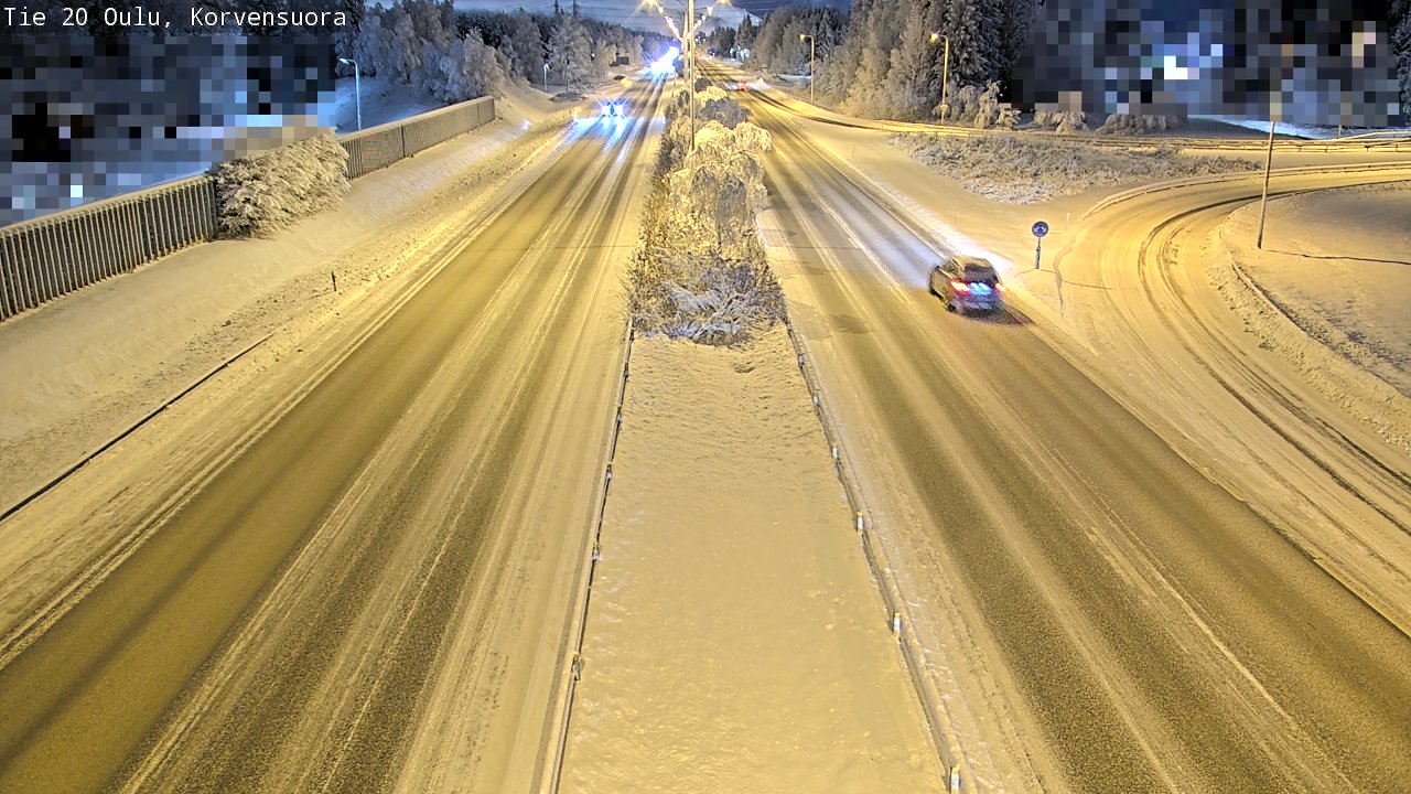 Kelikamerat Kuva Tie 20 Oulu Korvensuora, Oulu, Pohjois-Pohjanmaa