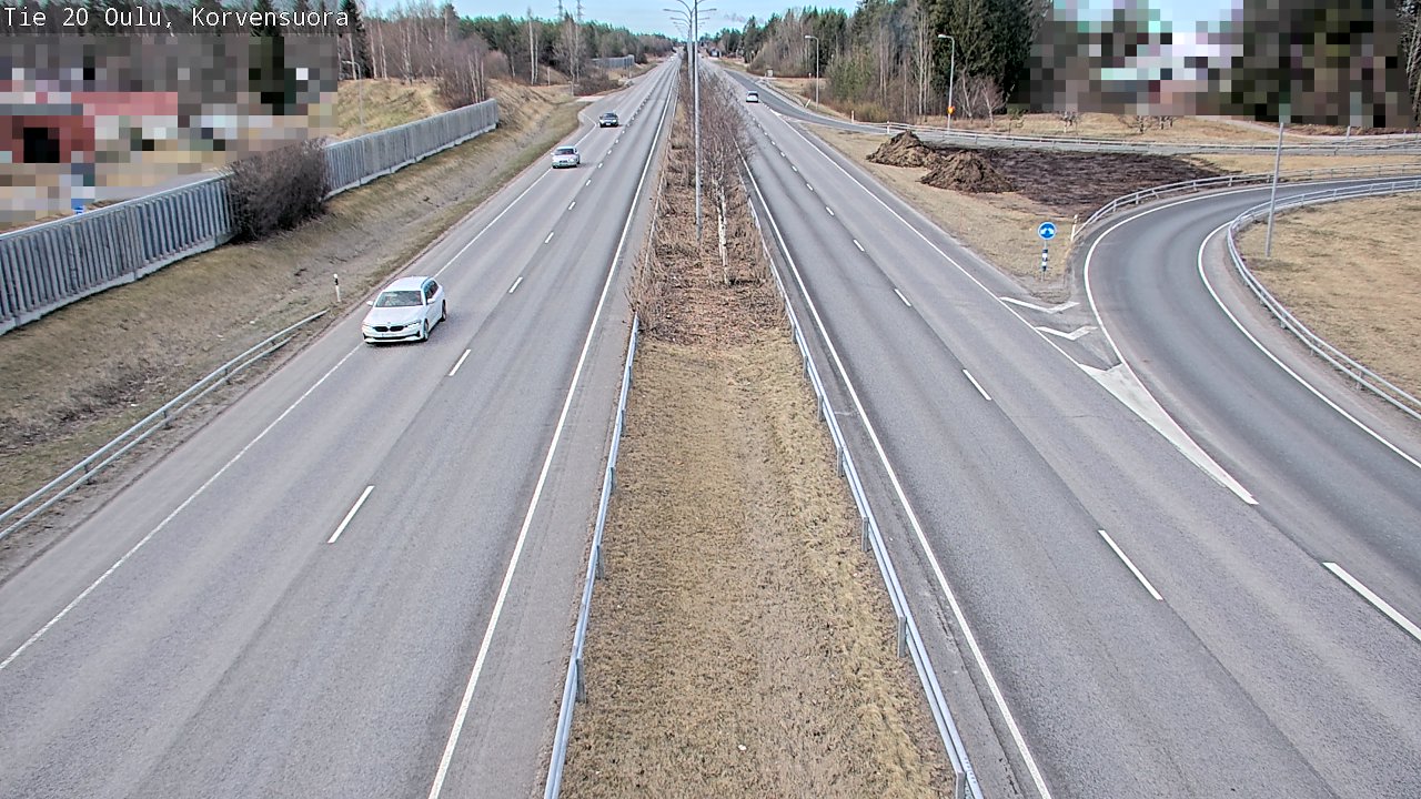 Kelikamerat Kuva Tie 20 Oulu Korvensuora, Oulu, Pohjois-Pohjanmaa