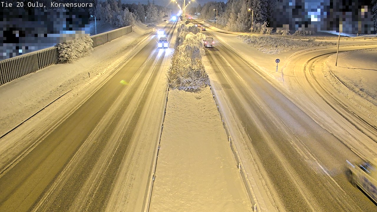 Kelikamerat Kuva Tie 20 Oulu Korvensuora, Oulu, Pohjois-Pohjanmaa