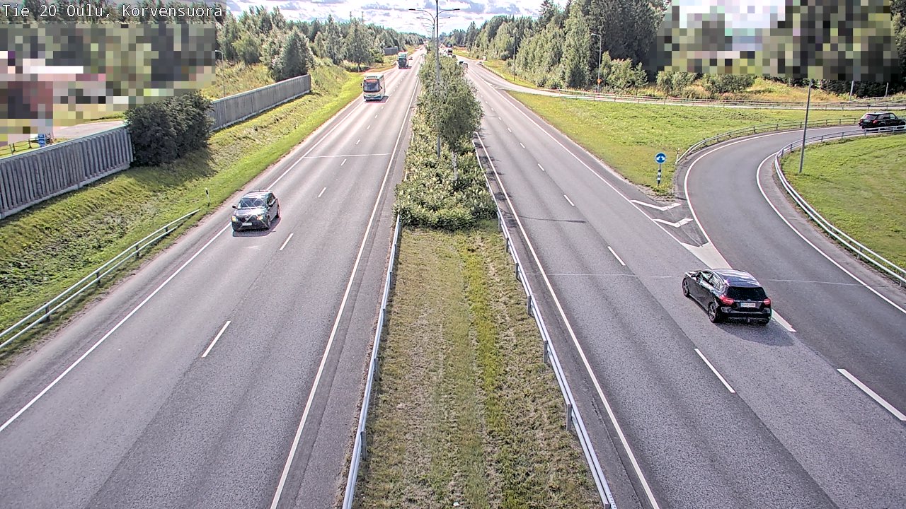Kelikamerat Kuva Tie 20 Oulu Korvensuora, Oulu, Pohjois-Pohjanmaa