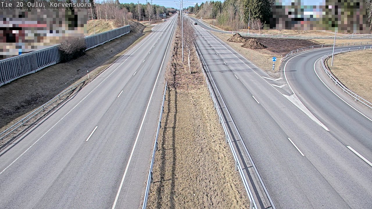 Kelikamerat Kuva Tie 20 Oulu Korvensuora, Oulu, Pohjois-Pohjanmaa