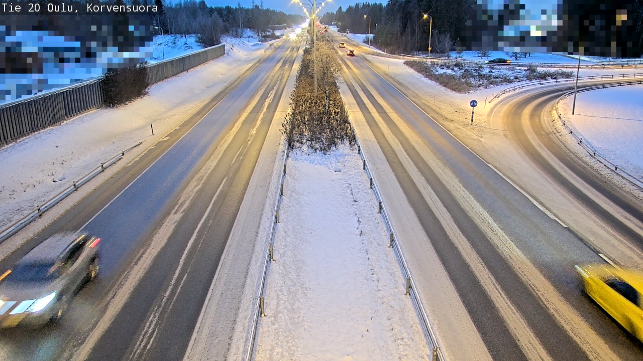 Weather Camera Image Road 20 Oulu Korvensuora, Oulu, Pohjois-Pohjanmaa